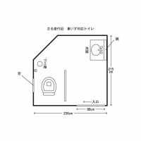 サル舎の近く