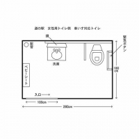 道の駅車いす対応トイレ（女子）