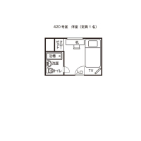 シングルＢタイプ（４２０）平面図