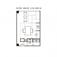 南館和室（６０８）平面図