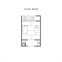 和室（２年３組）平面図