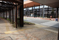 駐車場から入口まで