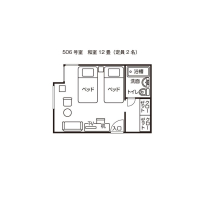 ツイン（５０６）平面図