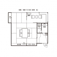 和室（松風）平面図