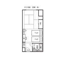 客室（３１３）平面図