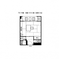 本館和室（７０１）平面図