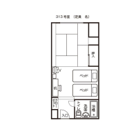 客室（３１３）平面図