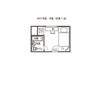シングルＢタイプ（４２０）平面図