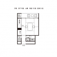 207号室（和室）平面図