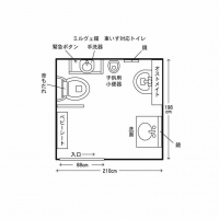 ミルヴェ館車いす対応トイレ