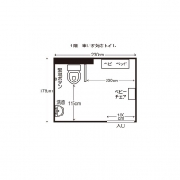 車いす対応トイレ（１階売店奥）