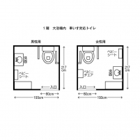 車いす対応トイレ（大浴場／女性）