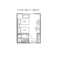 ツイン（５１３号室）