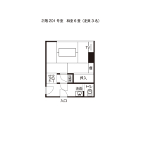 201号室（平面図）