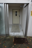 宿泊棟へのエレベーター