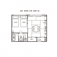 和洋室（元滝）平面図