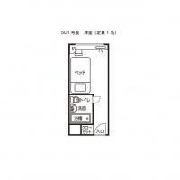 シングルＡタイプ（５０１）平面図