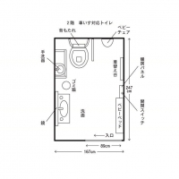 多目的トイレ（国内線２階東側）