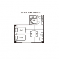 ファミリールーム（２０７）平面図