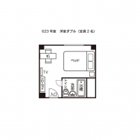 スタンダードダブル（６２３号室）