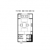 本館和室（７０２）平面図