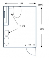 1階共用トイレ（間取り）