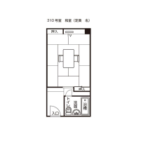 和室（３１０）平面図