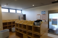 脱衣場・浴室入口（女湯）