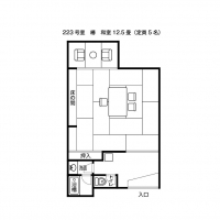 標準客室（椿）平面図