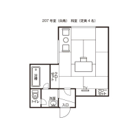 和室（２０７）平面図