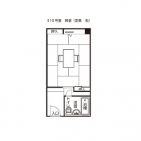 和室（３１０）平面図