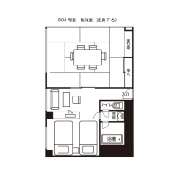 和洋室本館（５０３）平面図