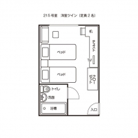 ツイン（２１５号室）