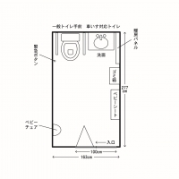 多目的用トイレ平面図