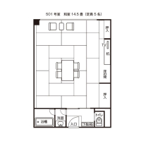和室（５０１）平面図