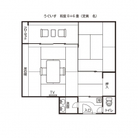 和室（うぐいす）平面図