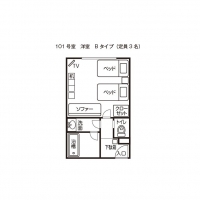 洋室Ｂタイプ（101号室）