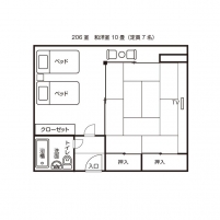 和洋室（206号室）