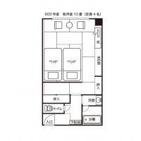 和洋室（６０３）平面図
