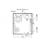 多目的トイレ（国内線１階）