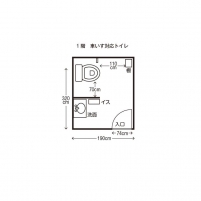 車いすトイレ兼共用トイレ（女子）